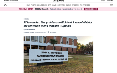 SC lawmaker: The problems in Richland 1 school district are far worse than I thought